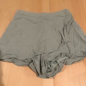 Altar'd State Green Flowy Skort Shorts